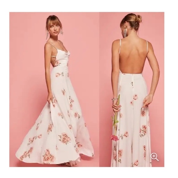 Reformation Dress Thistle Backless Maxi Bridesmaid Graduation Henrietta 10 NWT - Picture 3 of 11